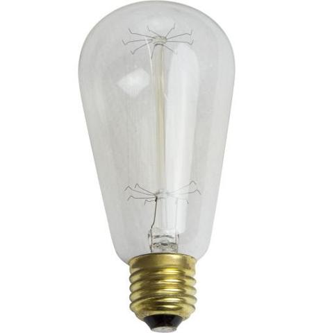 25W Incandescent Pear Filament Globe