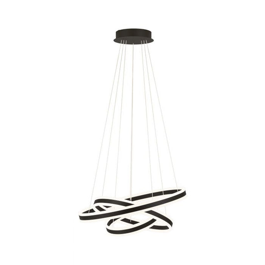 Tonarella Black Ring Pendant Light