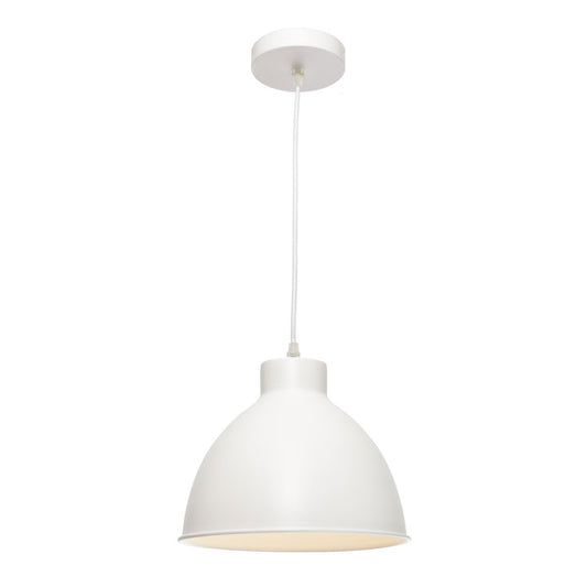 Dome 1 Light Metal Shade Cord Pendant Light