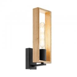 Littleton 1 Light Wall Light Black/Wood