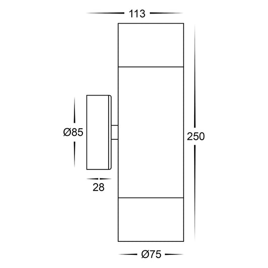 Tivah Maxi Up/Down Exterior Wall Light