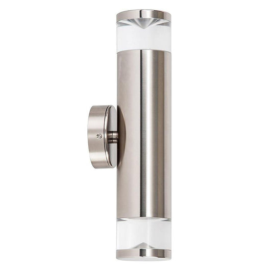 Highlite Titanium Aluminium Up & Down Wall Pillar Lights