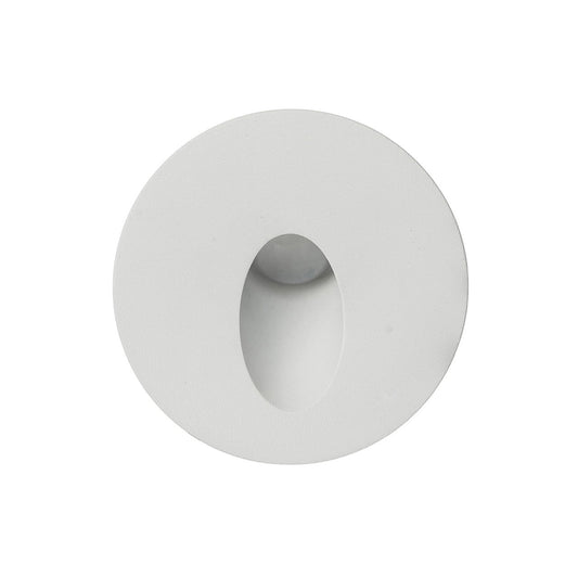 Mini Recess White Round Recessed LED Step Light