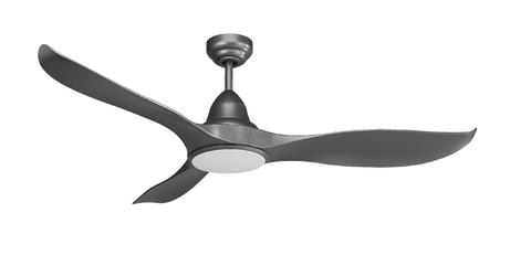 Martec Wave 3 Blade ABS DC Remote Control Ceiling Fan with LED Light