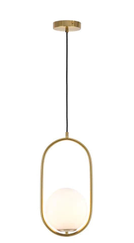 Ava Oval Opal Ball Pendant Light