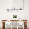 Sinus 5Lt Pendant Light Black/Smoke Glass