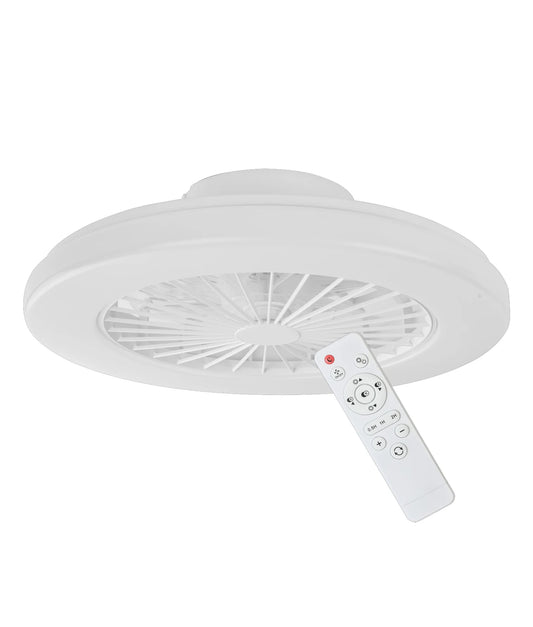VIFTU: Interior Low Profile DC Surface Mounted Ceiling Fan with LED Tri-CCT Light