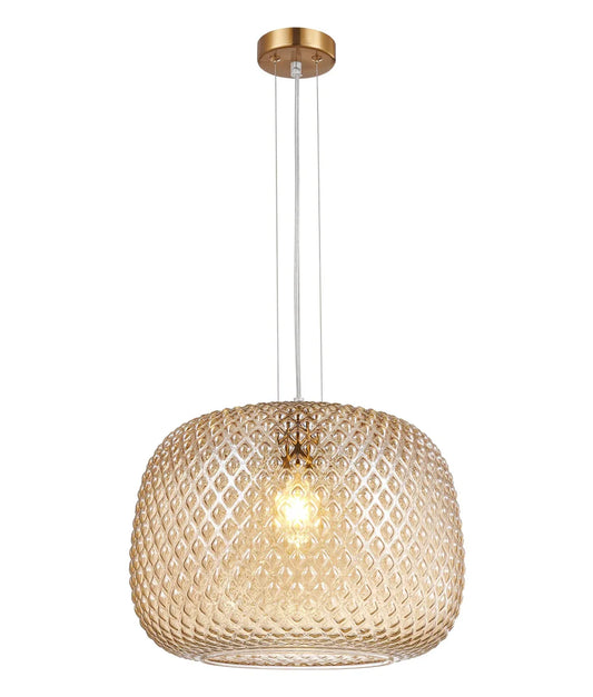 Labu Dimple Patterned Glass Pendant Light