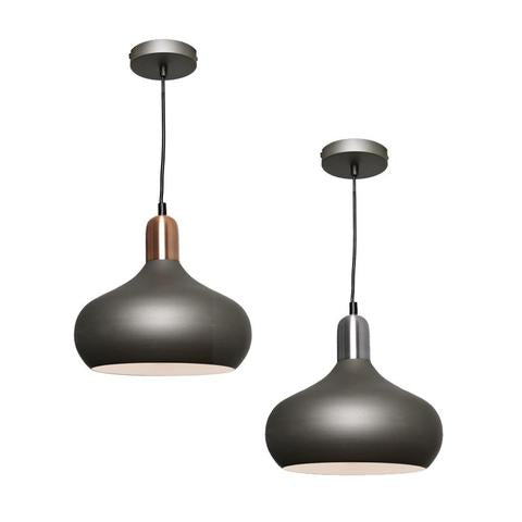 Sloan 1Lt Metal Dome Pendant Light