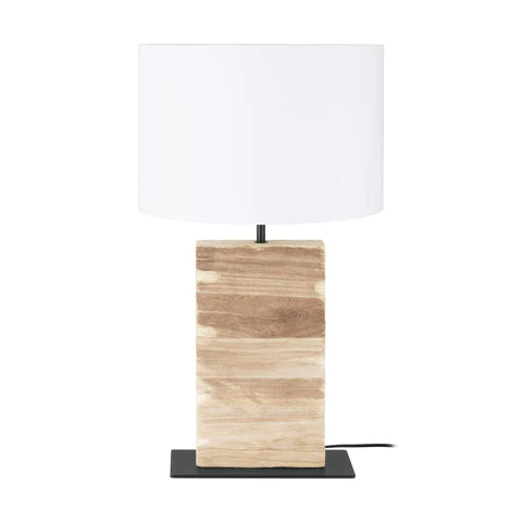 Contessore Wood Base Table Lamp