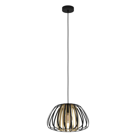 Encinitos Black/Gold Metal Pendant Light