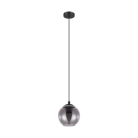 Ariscani Smoke Glass Pendant Light Black