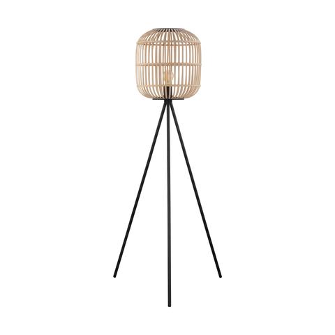 Bordesley Rattan Wood Floor Lamp