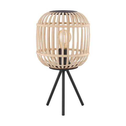 Bordesley Rattan Wood Tripod Table Lamp