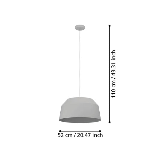 Contrisa 1Lt Metal Hanging Pendant