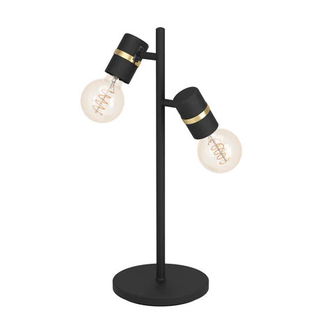 Lurone Table & Floor Lamp Black/Gold