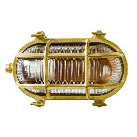 Admiral Cage Solid Brass Bunker Light
