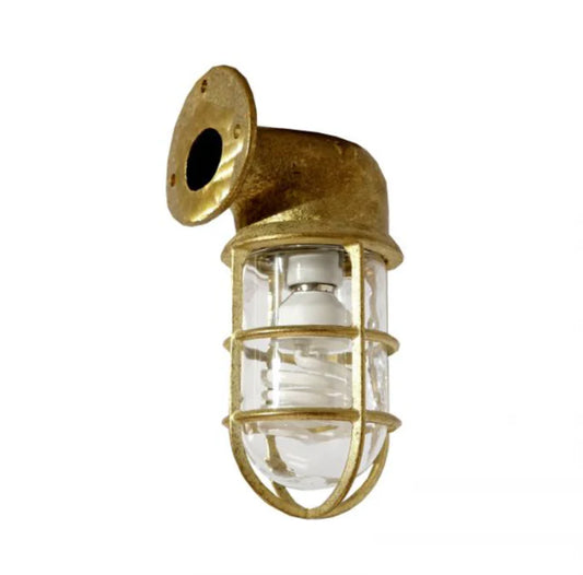 Harbour Cage Solid Brass Exterior Light