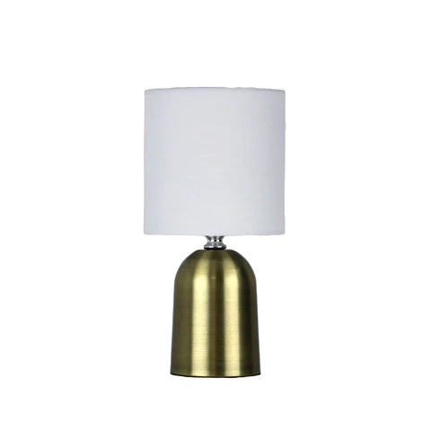 Espen Touch Lamp with Fabric Drum Shade