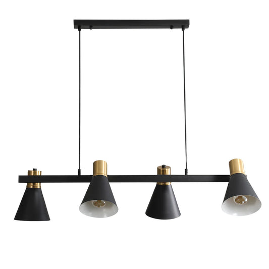 Norbert Adj Black/Brass Pendant Light
