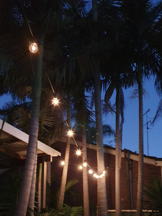 Festoon LED Light Set with Replaceable 24V E27 Bulbs