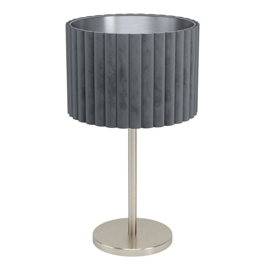 Tamaresco Velvet Drum Table Lamp