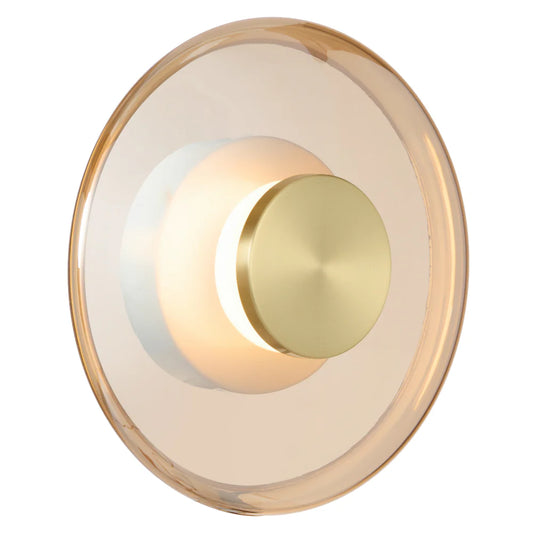 Amity Round Glass Disc LED Wall Light