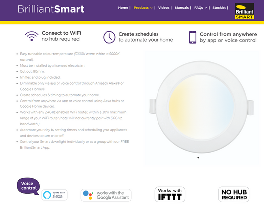 Smart LED CCT Downlight (Trilogy)