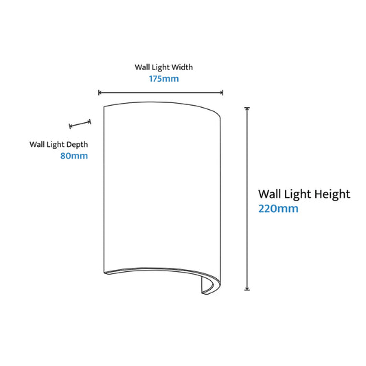 Inspire Travertine Up/Down Wall Light