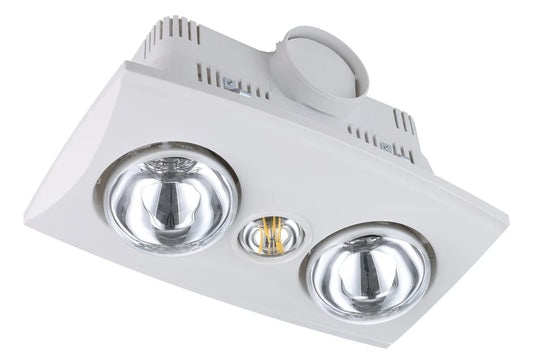 Eglo Laredo Bathroom 3in1 Light/Heat/Exhaust Fan White