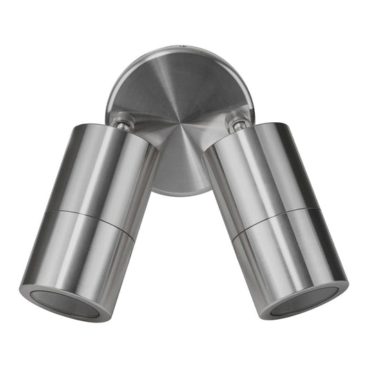 Silver Aluminium Double Adjustable Spot Lights