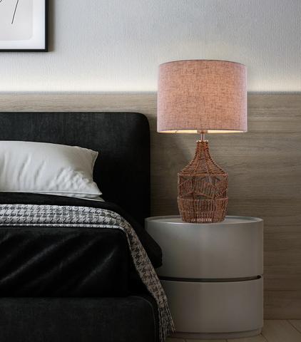 Tilda Natural Hemp Rope Table Lamp and Shade