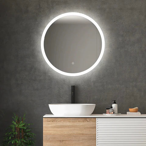 Romu 600mm Round LED Light up Mirror