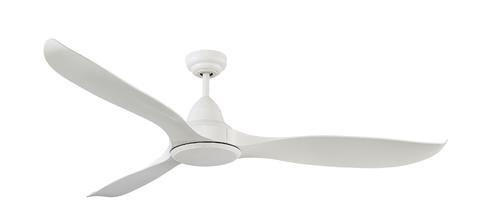 Martec Wave 3 Blade ABS DC Remote Control Ceiling Fan with LED Light