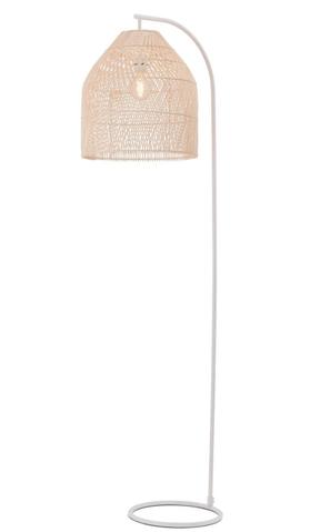 Sawyer Rattan Cane Woven Floor Lamp
