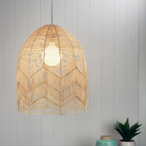 Tanah Rattan Cane Natural Pendant Shade