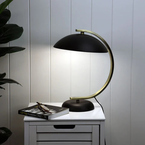 Deco Arc Black Table Lamp