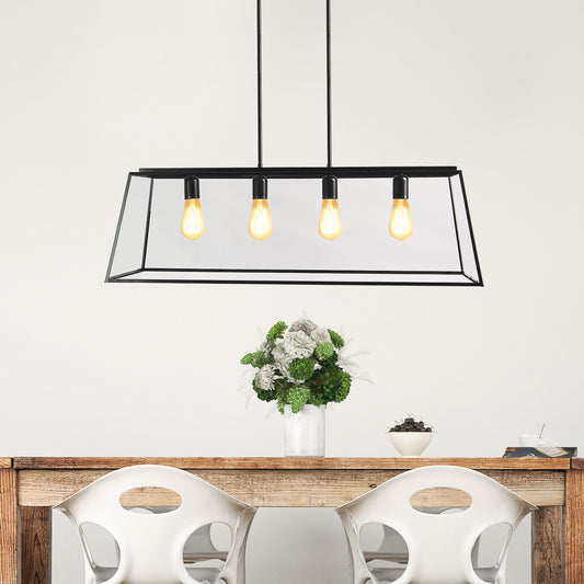 Eaton 4 Light Pendant Black