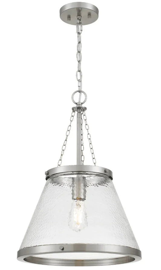 Olmont 1lt Glass Pendant Light