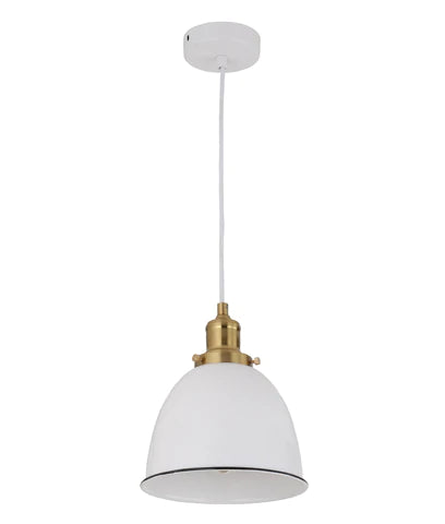 Cerema White Metal Pendant Light