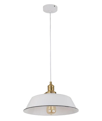 Cerema White Metal Pendant Light