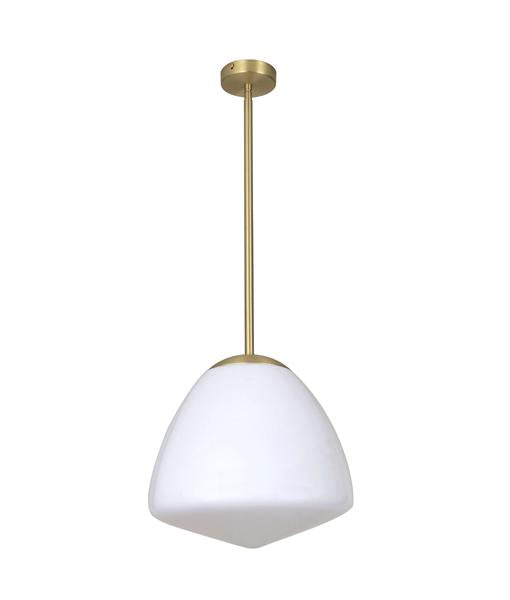 Ciotola Tipped Dome Frost Glass Pendant