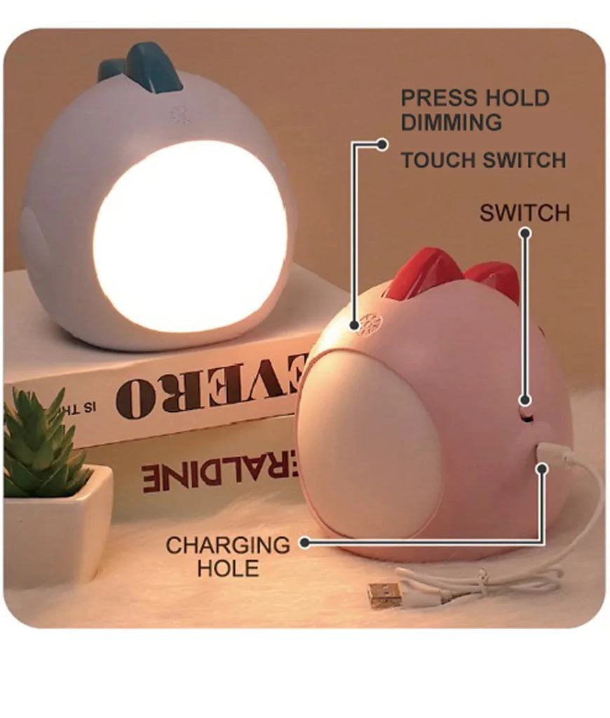 Chicken Led Lamp Frango Chicken LED Night Light Dimmable Lamp USB DC 5V Rechargeable ...