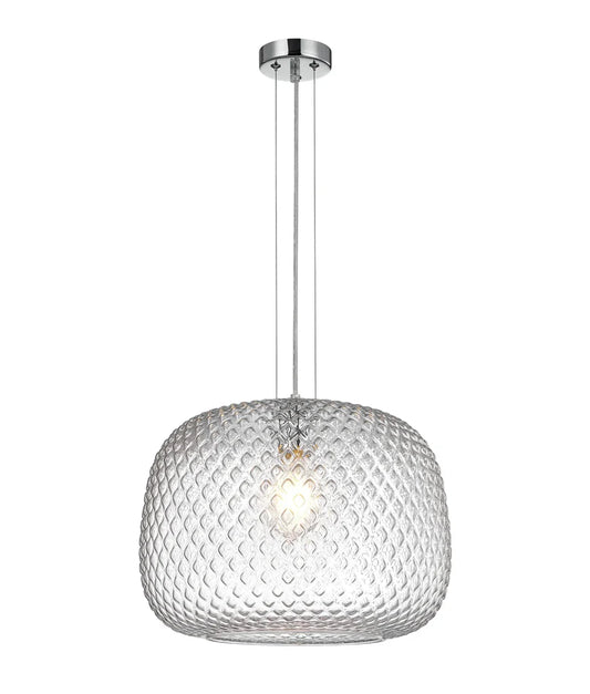 Labu Dimple Patterned Glass Pendant Light