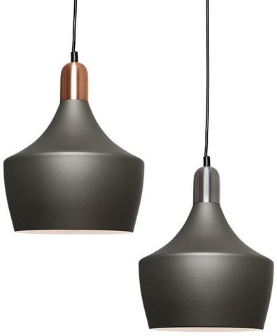 Bevo 1Lt Metal Dome Pendant Light