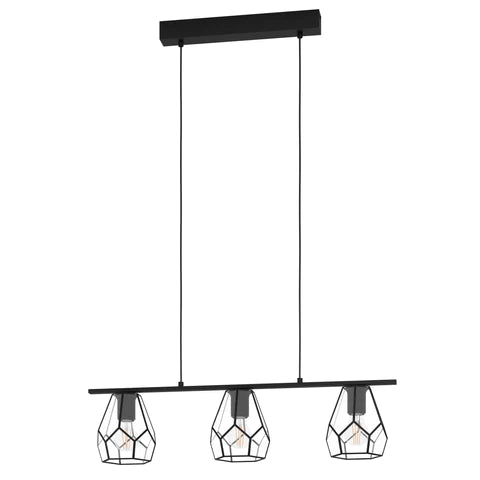 Mardyke Black/Glass Pendant Light