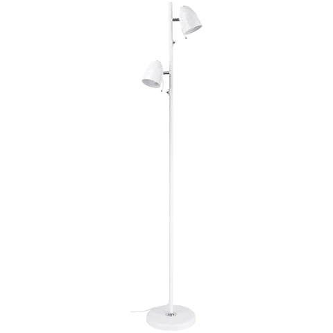 Lara 2 Light Metal Reading Adjustable Floor Lamp