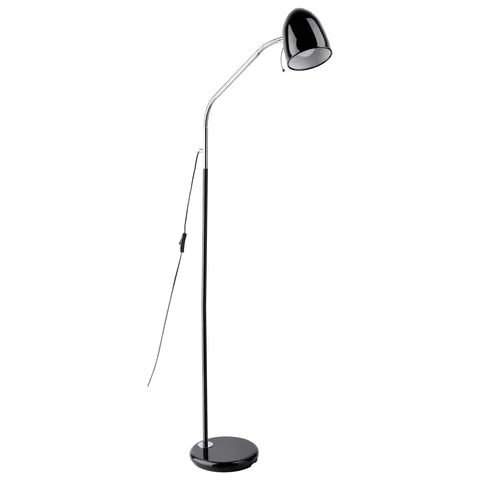 Lara 1 Light Metal Reading Adjustable Floor Lamp