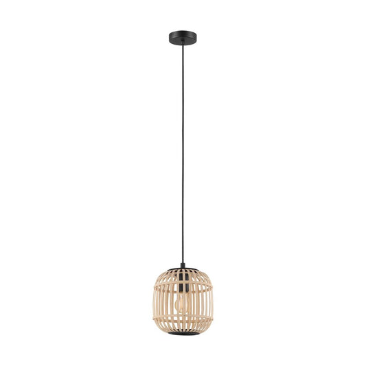 Bordesley Rattan Woven Wood Pendant Light