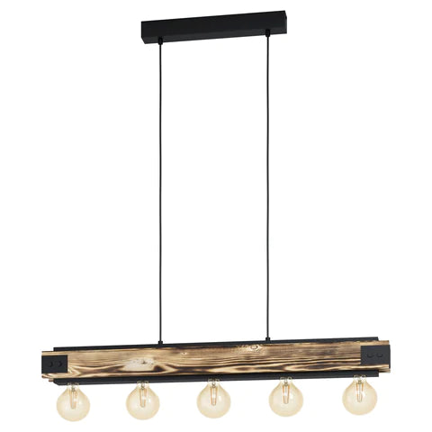 Layham Timber Beam Bar Pendant Light